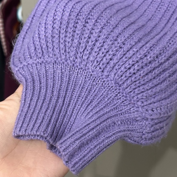 SHEIN Purple Cropped Cardigan - Picture 4 of 7